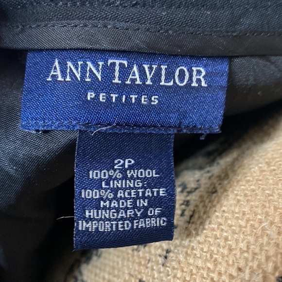 Ann Taylor Petites 100% Wool Black Skirt Size 2P - Picture 5 of 6